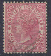 BRITISH HONDURAS 1882-87 1 D. N.18 USATO HIGH QUALITY - Honduras Británica (...-1970)