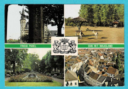 * Lokeren (Waasland - Oost Vlaanderen) * (Gebr. Spanjersberg) Postgebouw, La Poste, Parc, Panorama, Wapenschild - Lokeren