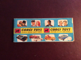 Mini Catalogue Corgi Toys 1956 / 1966 . Batmobile . James Bond . Cirque  . Etc - Jugetes Antiguos