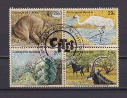 ONU NEW YORK 1993 TIMBRE N°628/31 OBLITERE ANIMAUX - Usati