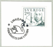 Schweden / Sverige 1994, Sonderstempel Linköping, Schwan / Cygne / Swan / Cygnus - Zwanen