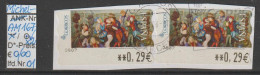 2005 - SPANIEN - AM/FM "Sammer-Galerie (XXII) " 2x 0,29 € Mehrf. - 2x O Gestempelt - S.Scan (AM 167o X2 01-02 Esp) - Machine Labels [ATM]