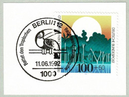 Deutschland 1992, Ersttagstempel Rettet Den Tropischen Regenwald, Tukan / Ramphastidae, Spechtvogel  - Specht- & Bartvögel