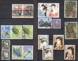 JAPON 1986 - 1987 - 1988 - 1989    19 Timbres - Usati