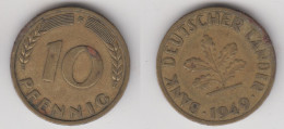 10 PFENNIG 1949 F - 10 Pfennig