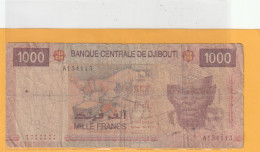 BANQUE CENTRALE DE DJIBOUTI .  1.000 FRANCS  .  2005  .  N° A 154113  .  2 SCANNES - Djibouti