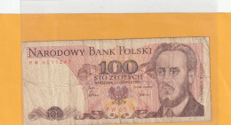 NARODOWY BANK POLSKI . 100 ZLOTYCH .  1-6-1986 .  N° PW 6511247 .  2 SCANNES - Poland