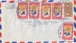 51841. Carta Aerea PANAMA 1950. Stamps Centenario Jose De San Martin, A Tanger - Panama