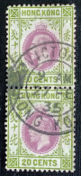 Hong Kong Jaar 1921  Yv.nr.124 In Paar-- Used - Oblitérés