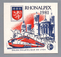 Bloc CNEP N°2 : Année 1981 "Rhonalpex" Neuf** - CNEP