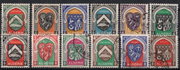 ALGERIE Timbres-poste N°254 à 265 Oblitérés TB Cote 5€00 - Used Stamps