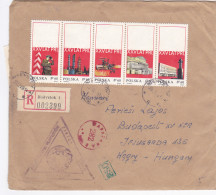 POLISH PEOPLE'S REPUBLIC ANNIVERSARY, STAMPS ON REGISTERED COVER, 1969, POLAND - Brieven En Documenten