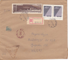 SHIP, PIANO COMPETITION, PRESS UNION,CENSUS, STAMPS ON REGISTERED COVER, 1970, POLAND - Briefe U. Dokumente