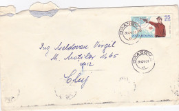 SHOOTING EUROPEAN CHAMPIONSHIPS, STAMP ON COVER, 1966, ROMANIA - Briefe U. Dokumente