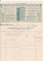 COMMERCIAL DOCUMENTS, INVOICE, BOOK STORE IN JENA, 1910, GERMANY - 1900 – 1949