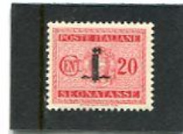 ITALY/ITALIA - 1944  POSTAGE DUE  20c  OVERPRINTED  MINT NH - Postage Due