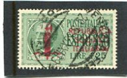 ITALY/ITALIA - 1944  1.25c  ESPRESSO  OVERPRINTED  FINE USED - Posta Espresso