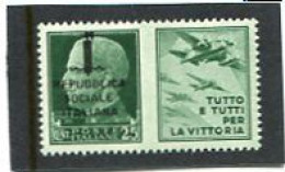 ITALY/ITALIA - 1944  25c  PROPAGANDA  TUTTO  MINT NH - Oorlogspropaganda