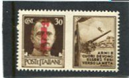 ITALY/ITALIA - 1944  30c  PROPAGANDA  ARMI  MINT NH - Kriegspropaganda