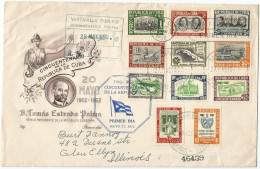 Cuba 1951. FDC Cincuentenario De La República. Registered. - Usados