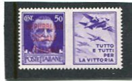 ITALY/ITALIA - 1944  50c  PROPAGANDA  TUTTO  MINT NH - Oorlogspropaganda