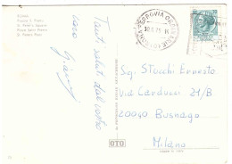 £70 SIRACUSANA CARTOLINA ROMA SALUTI DA S.PIETRO - 1971-80: Storia Postale