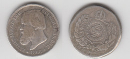 BRESIL- 200 REIS 1868 (ARGENT) - Brazil