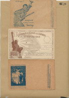 1914-18 - 3 ENTIERS POSTAUX  ILLUSTRES - Militares