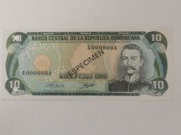 République Dominicaine, 10 Pesos 1978. Specimen - Dominicana
