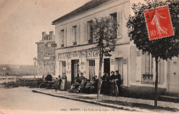 Massy (Seine-et-Oise) Le Café-Restaurant De La Gare, Vins - Carte G.I. Animée N° 2269 - Ristoranti