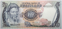 Swaziland - 10 Emalangeni - 1985 - PICK 10c - NEUF - Swaziland