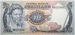 Swaziland - 10 Emalangeni - 1985 - PICK 10c - NEUF - Swasiland