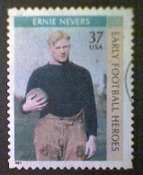 Stamps, United States, Scott #3809, Used(o), 2003, Ernie Nevers, 37¢, Multicolored - Gebruikt