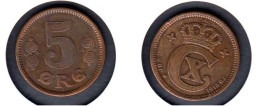 Danemark 5 øre - Christian X,  1913  Danmark KM# 814.1  (le Plus Petit Tirage) - Denmark