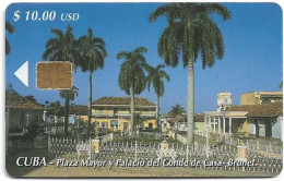 Cuba - Etecsa (Chip) - Plaza Mayor, 06.2002, 10$, 30.000ex, Used - Cuba