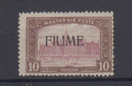 FIUME 1916-17 MIETITORI E VEDUTA 10 K. G.I MNH** SPLENDIDO - Fiume & Kupa