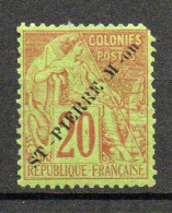 Col35 Colonies SPM St Pierre & Miquelon N° 24 Neuf X MH Signé Cote 155,00 € - Unused Stamps