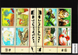 IMGM/01 UNO GENF 1997/98 MICHL 305/08 + 330/33 VIERERBLÖCKE  Postfrisch ** SIEHE ABBILDUNG - Unused Stamps