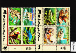 IMGM/02 UNO GENF 1999/00 MICHL 369/72 + 385/88 VIERERBLÖCKE  Postfrisch ** SIEHE ABBILDUNG - Unused Stamps