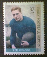 United States, Scott #3811, Used(o), 2003, Red Grange, 37¢, Multicolored - Gebruikt