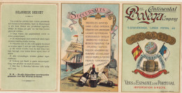 3 Documents La Bodega Vin D'espagne Et Portugal - 1800 – 1899