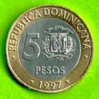 REPUBLIQUE DOMINICAINE / 5 PESOS / 1997 - Dominicaine