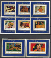 MANAMA Tableaux, IMPRESSIONNISTES, Painting Michel 875/82 Blocs De Luxe ** MNH Gauguin - Impressionisme