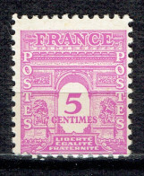 5 C Lilas-rose Arc Du Triomphe - 1944-45 Arco Del Triunfo