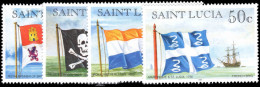 St Lucia 1998 Flags And Ships 1998 Imprint Set Unmounted Mint. - St.Lucia (1979-...)