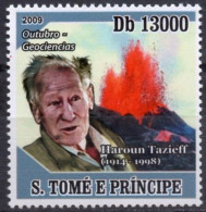 SAO TOME 2009 - 1v - MNH - Haroun Tazieff - Volcanos - Disasters - Geology - France - Volcans Vulkane Volcanes Vulcani - Volcans