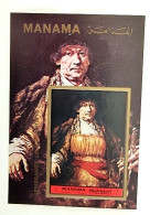 MANAMA Tableaux, Peinture, Painting REMBRANDT Michel BF 199 B ** MNH (non Dentelé) - Rembrandt
