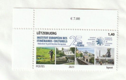 Luxembourg 2023 Institut Europeen Des Itineraires Culturels 25 Ans 1 V. ** Mi 2336, Yt 2279 - Nuovi