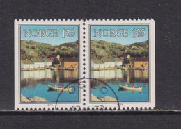 NORWAY - 1979 Scenery 1k25  Booklet Pair  Used As Scan - Used Stamps