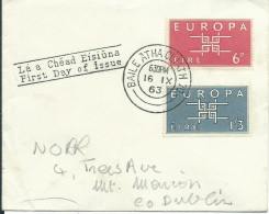 IRLANDE LETTRE BAILE POUR DUBLIN 1963     LETTRE COVER - Briefe U. Dokumente